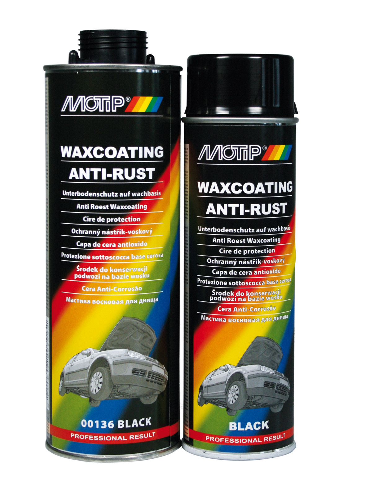 MOTIP UNDERCOATING WAX ZWART ONDERSCHROEF