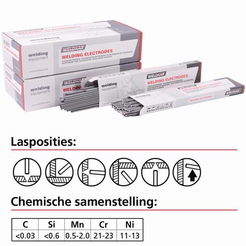 Laselektrode Wk 309 L Ø 4,00 X 350 2Kg Incl Leg Toesl (1St)