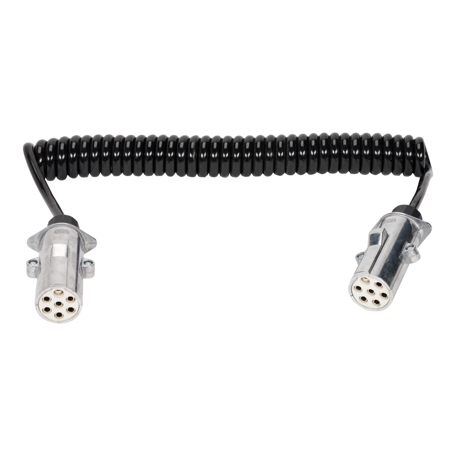 24V Spiraalkabel Adapter 7 Polig Aluminium (1St)