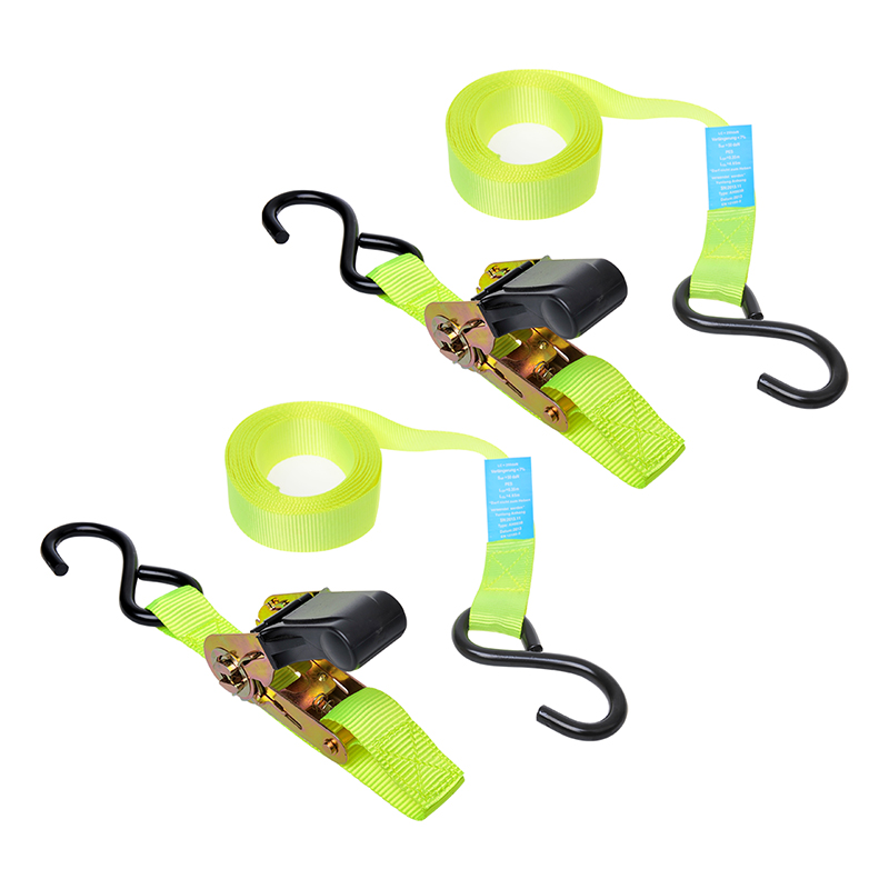 Spanband Met Ratel + 2 Haken 5 Meter Set Van 2 Stuks (1St)
