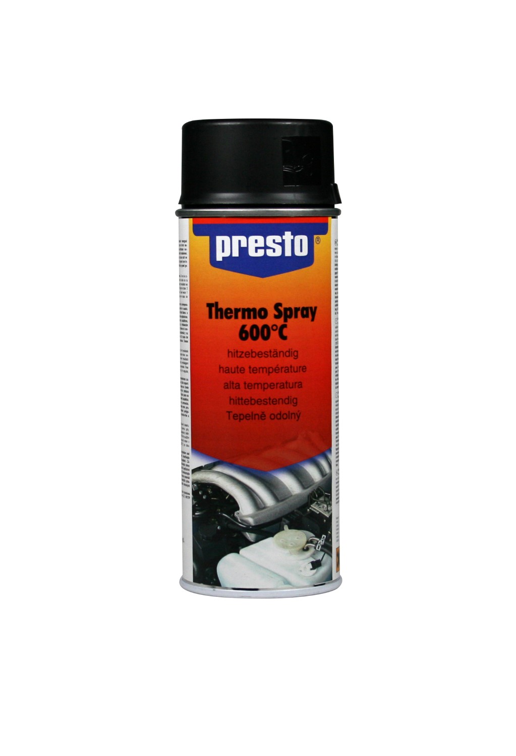 PRESTO HEAT-RESISTANT LACQUER BLACK MATTE 800 C* 400ML