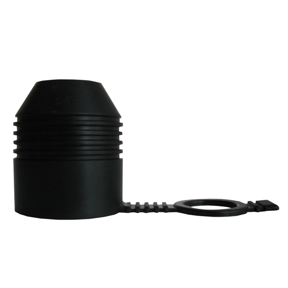 Trekhaakdop Zwart Rubber + Ring (1St)