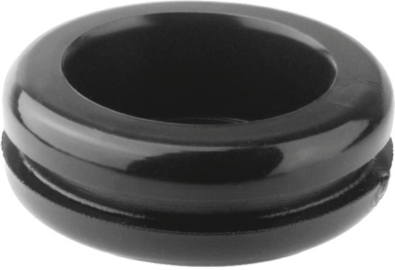 ^ PVC DOORVOERTULE DICHT ZWART 18X28X30MM (h=6,7) (a=1,8) (25)