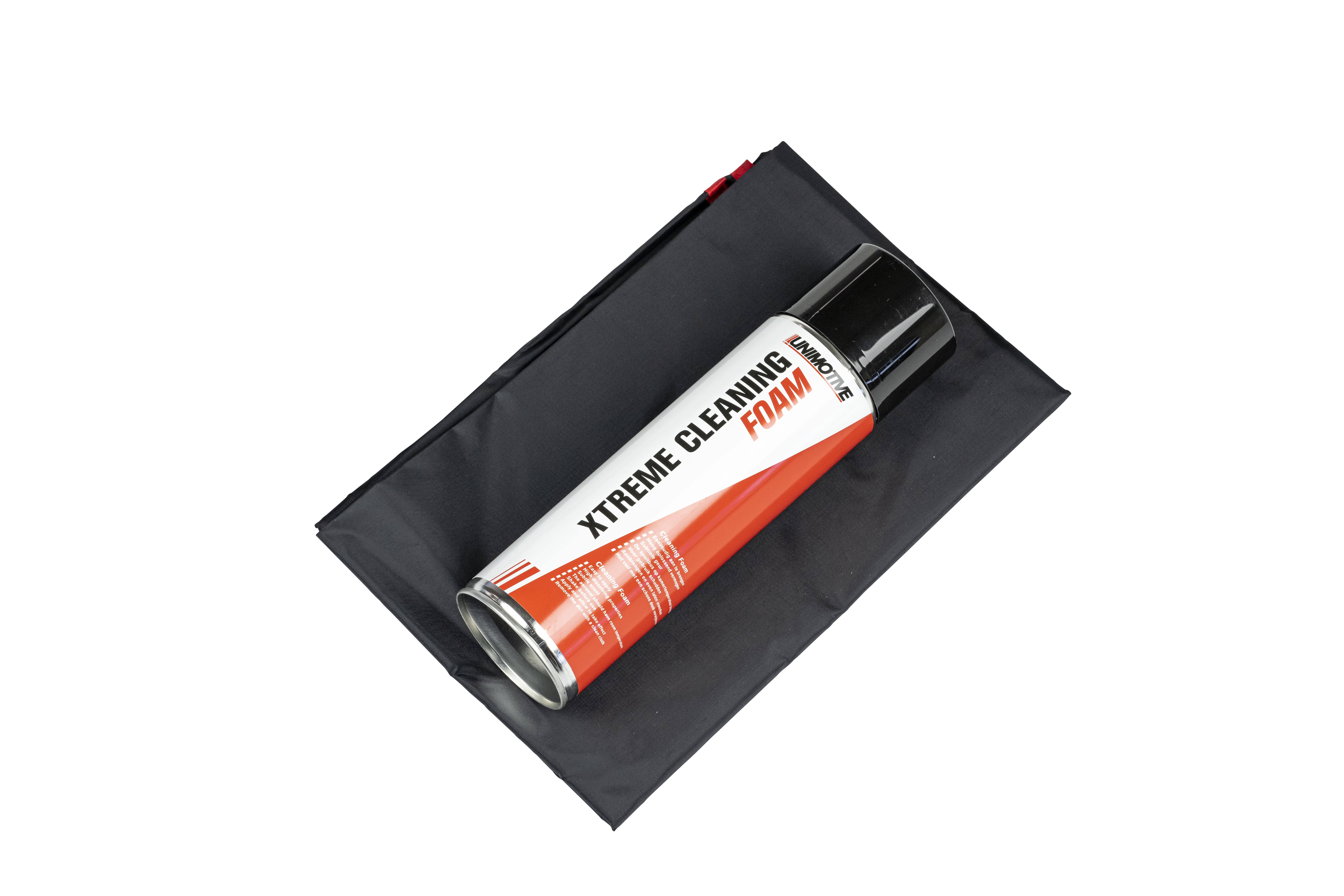 BUNDELACTIE STOELHOESBESCHERMER + FOAMSPRAY EN POETSDOEK (3-DELIG)