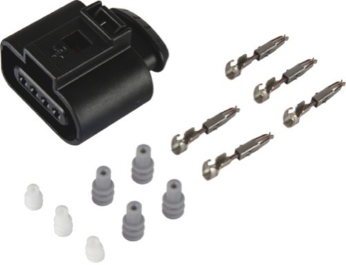 VAG CONNECTOR FEMALE OE: 1J0973704 4-WAY + TERMINALS EN SEALS (1 SET)