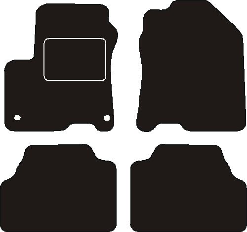 MATTENSET VELOURS (DONKERGRIJS) HYUNDAI KONA (EV) 2018-