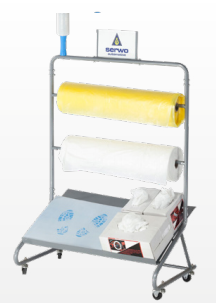 AFROLWAGEN VOOR DISPOSABLE ROLLEN