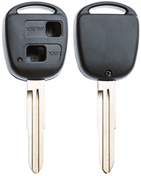 AUTOSLEUTEL LEGE BEHUIZING EXC 2 KNOPJES (1ST)